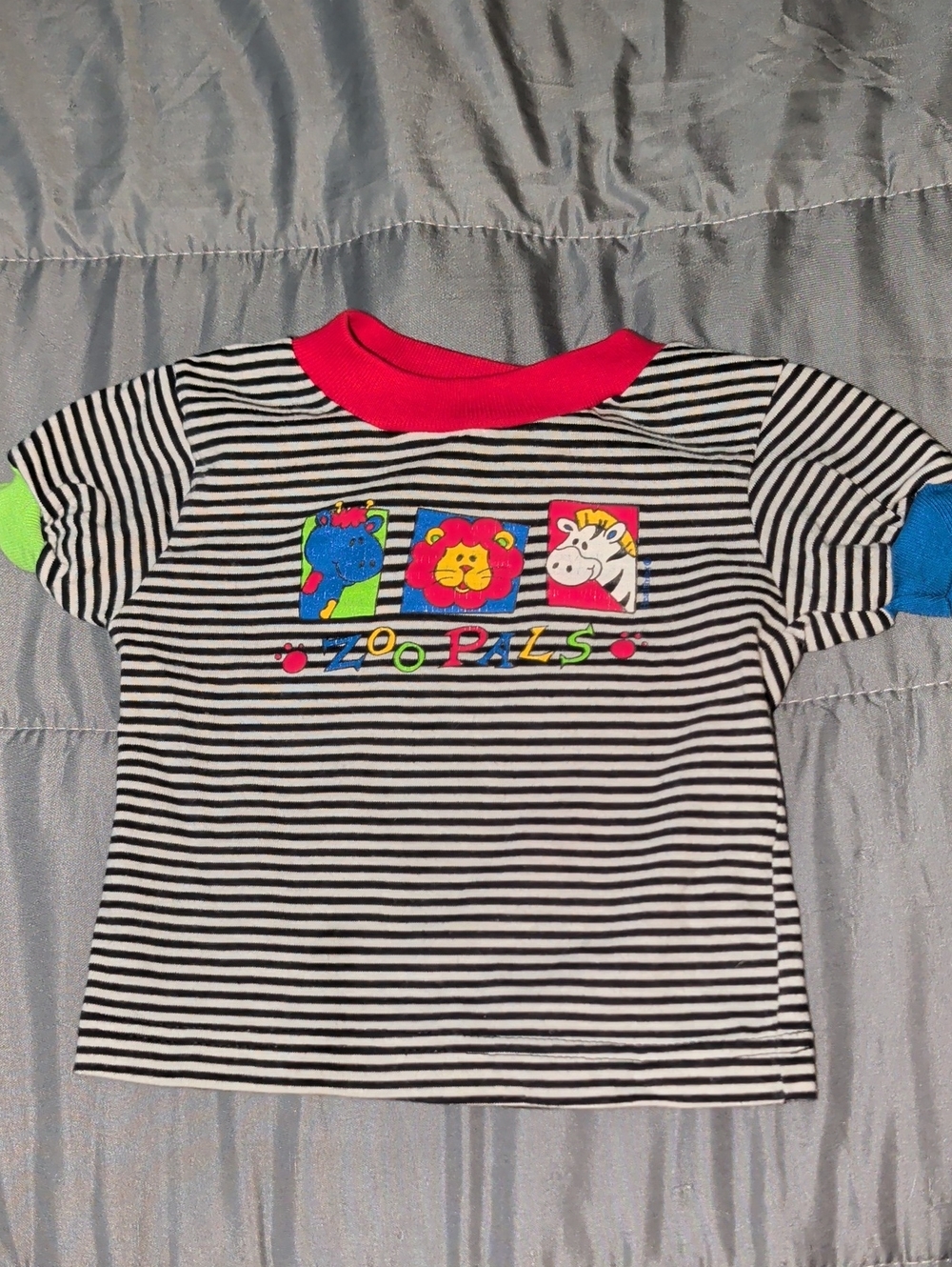 Vintage Zoo Pals Striped Tee